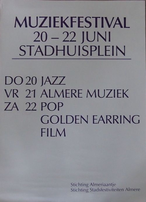 Golden Earring show poster June 22 1991  Almere - Open Air (Collection Edwin Knip)
